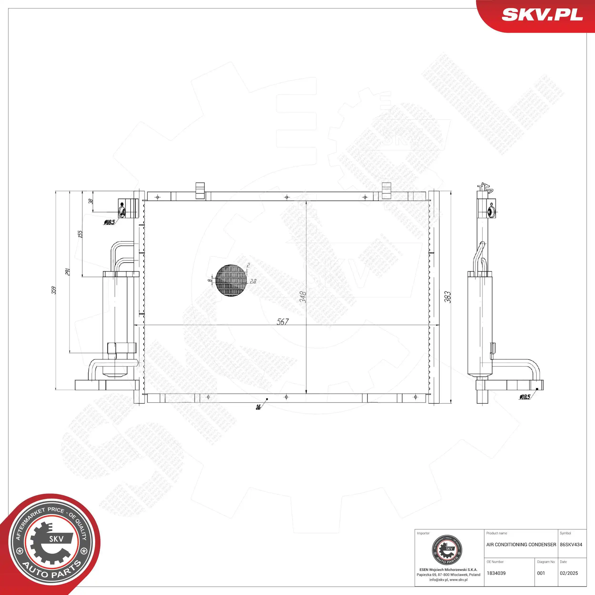 Condenser, air conditioning